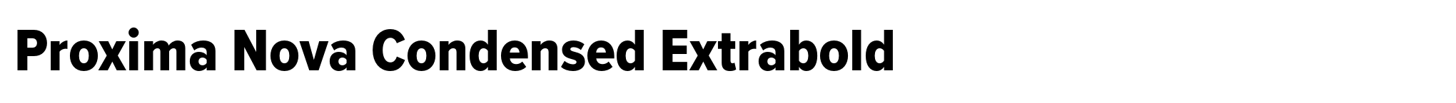 Proxima Nova Condensed Extrabold image
